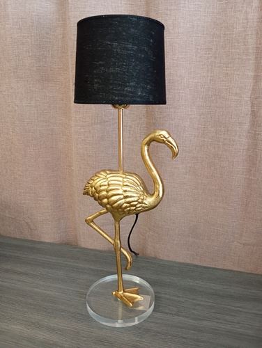 Flamingo lampfot guld